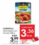 Oferta de CARRETILLA Albóndigas con tomate 300 g por 3,99€ en Eroski