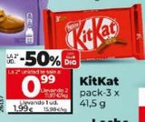Oferta de Chocolatinas Kit Kat por 1,99€ en Dia Market