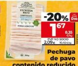 Oferta de Pechuga de pavo Dia por 2,09€ en Dia Market