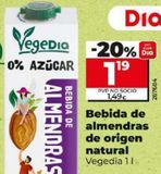 Oferta de Bebida de almendras Dia por 1,49€ en Dia Market
