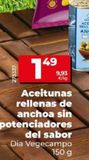 Oferta de Aceitunas rellenas de anchoa Dia por 1,49€ en Dia Market