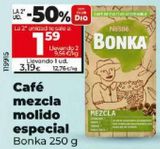 Oferta de Café molido mezcla Bonka por 3,19€ en Dia Concept