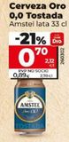 Oferta de Cerveza sin alcohol Amstel por 0,89€ en Dia Concept