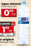 Oferta de Agua Font Vella por 0,6€ en Maxi Dia