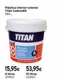 Oferta de Pintura plástica interior Titan por 53,95€ en Cadena88