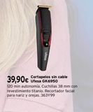 Oferta de Recortador de pelo Ufesa por 39,9€ en Cadena88