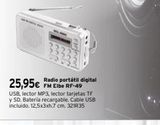 Oferta de Radio portátil  por 25,95€ en Cadena88