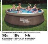 Oferta de Piscina autoportante  por 105€ en Cadena88