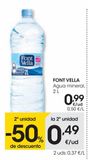 Oferta de FONT VELLA Agua mineral 2 L por 0,99€ en Eroski