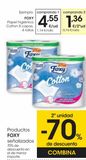 Oferta de FOXY Papel higiénico cotton 5 capas 4 rollos por 4,55€ en Eroski
