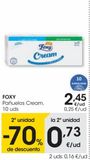 Oferta de FOXY Pañuelos Cream 10 Uds por 2,45€ en Eroski