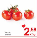 Oferta de  Tomate en rama al peso por 2,58€ en Eroski