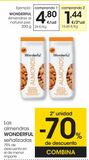 Oferta de WONDERFUL Almendras al natural piel 200 g por 4,8€ en Eroski