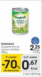 Oferta de BONDUELLE Guisante fino sin azúcar añadido 250 g por 2,25€ en Eroski
