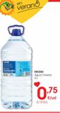 Oferta de EROSKI Agua mineral 5 L por 0,75€ en Eroski