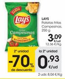 Oferta de LAYS Patatas fritas Campesinas 250 g por 3,09€ en Eroski