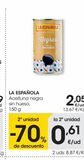 Oferta de LA ESPAÑOLA Aceituna negra sin hueso 150 g por 2,05€ en Eroski