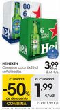 Oferta de HEINEKEN Cerveza pack 6x0,25 L por 3,99€ en Eroski