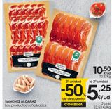 Oferta de SANCHEZ ALCARAZ Jamón ibérico de cebo 150 g por 10,5€ en Eroski