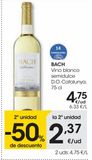 Oferta de BACH Vino blanco semidulce D.O. Catalunya 75 cl por 4,75€ en Eroski