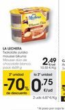 Oferta de LA LECHERA Mousse duo de chocolate blanco pack 4x59 g por 2,49€ en Eroski