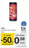 Oferta de Cerveza red vintage 33 cl 1906  por 1,16€ en Eroski