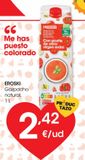 Oferta de Gazpacho natural 1000 ml EROSKI  por 2,42€ en Eroski