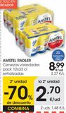 Oferta de Cerveza 0,0 radler pack 12x33 cl AMSTEL  por 8,99€ en Eroski