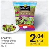 Oferta de Primeros brotes Maxi  Classics 150 g FLORETTE  por 2,04€ en Eroski