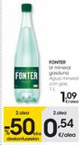 Oferta de Agua mineral con gas 1 L FONTER  por 1,09€ en Eroski