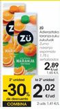 Oferta de Zumo de naranja exprimida con pulpa 1,75 L ZÜ  por 2,89€ en Eroski