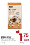 Oferta de Café molido natural 250 g EROSKI BASIC  por 1,75€ en Eroski