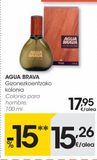 Oferta de Colonia para hombre 100 ml Agua Brava por 15,26€ en Eroski
