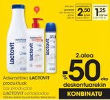 Oferta de Gel de ducha leche 550 ml LACTOVIT  por 2,5€ en Eroski