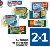 Oferta de En TODOS los estropajos SPONTEX en Carrefour