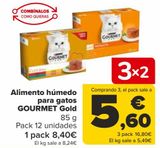 Oferta de Alimento húmedo para gatos GOURMET GOLD por 8,4€ en Carrefour