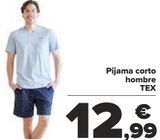 Oferta de Pijama corto hombre TEX por 12,99€ en Carrefour