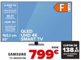 Oferta de SAMSUNG TV QE65Q75B por 799€ en Carrefour