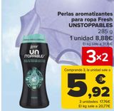 Oferta de Perlas aromatizantes para ropa Fresh UNSTOPPABLES por 8,88€ en Carrefour