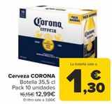 Oferta de Cerveza CORONA  por 12,99€ en Carrefour