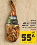Oferta de Paleta de cebo ibérica 50% raza ibérica LEGADO ELPOZO por 55€ en Carrefour