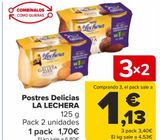 Oferta de Postres Delicias LA LECHERA  por 1,7€ en Carrefour
