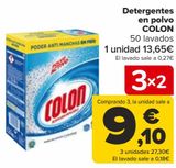 Oferta de Detergente en polvo COLON  por 13,65€ en Carrefour