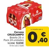 Oferta de Cerveza CRUZCAMPO  por 9,69€ en Carrefour