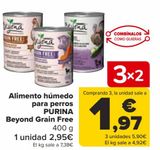 Oferta de Alimento húmedo para perros PURINA Beyong Grain Free por 2,95€ en Carrefour