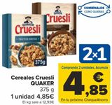 Oferta de Cereales Cruesli QUAKER  por 4,85€ en Carrefour