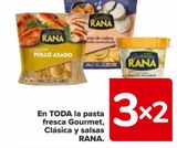 Oferta de En TODA la pasta fresca Gourmet, Clásica y salsas RANA en Carrefour