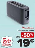 Oferta de Moulinex tostador LS2M08 por 19€ en Carrefour