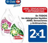 Oferta de EN TODOS Los detergentes líquidos ARIEL Sensaciones y Antimanchas en Carrefour