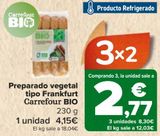 Oferta de Preparado vegetal tipo Frankfurt Carrefour BIO  por 4,15€ en Carrefour